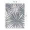 World Rug Gallery Tropical Leaves Nature Inspired Indoor/Outdoor Area Rug 7' 10'' x 10' Gray 4030GRAY8X10 - alternate 8